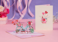 Thumbnail for Vintage Love Bicycle Pop Up Card