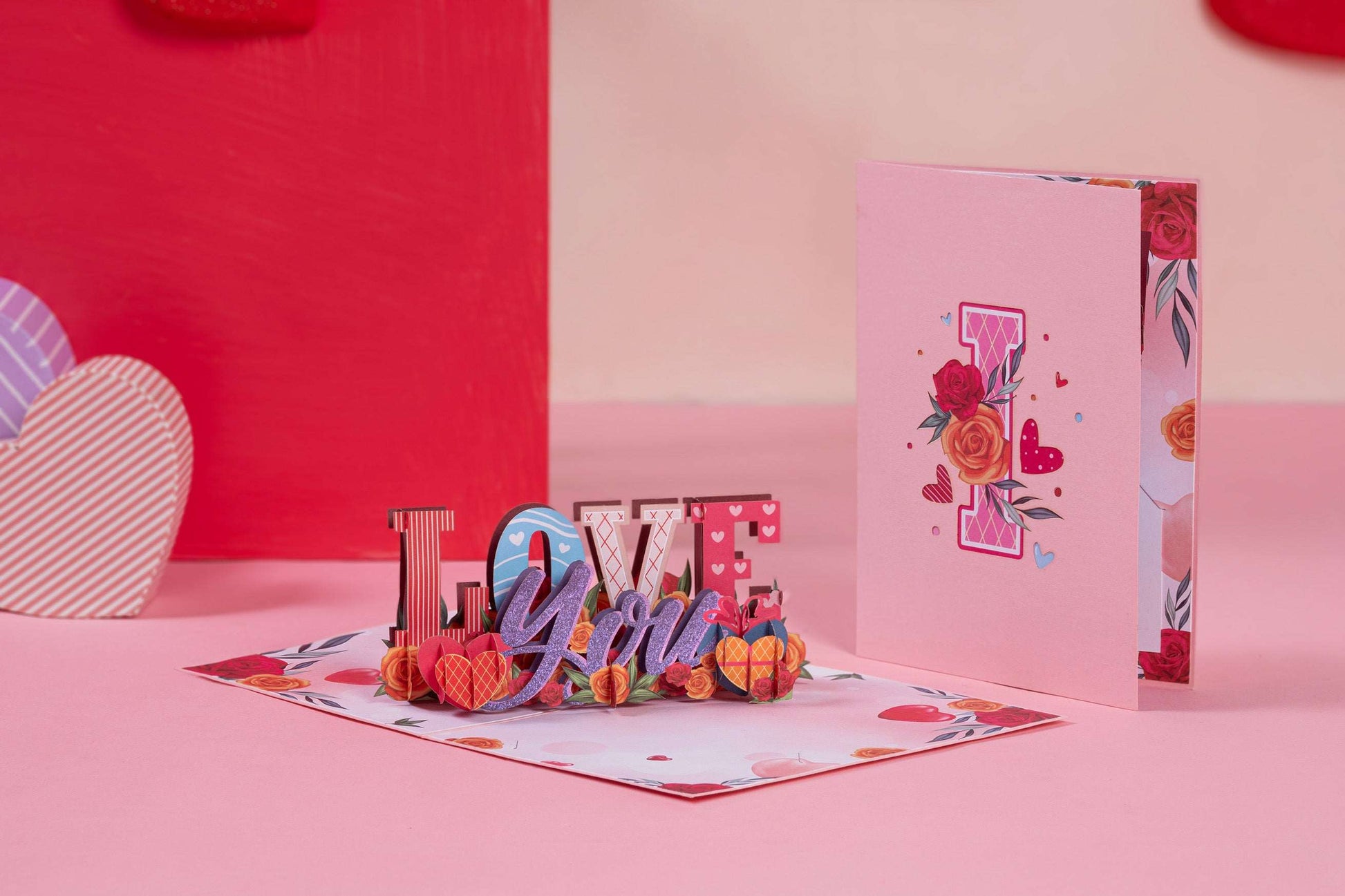 I Love You Valentines Day Pop Up Card