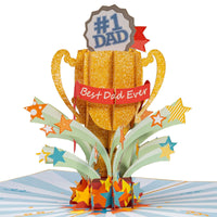 Thumbnail for #1 Dad Trophy Pop Up Father's Day Card