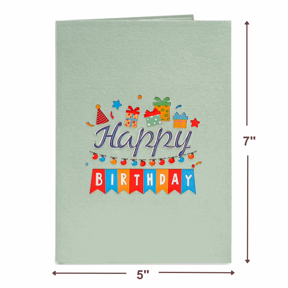 Happy Birthday Ice Cream Truck Pop Up Card