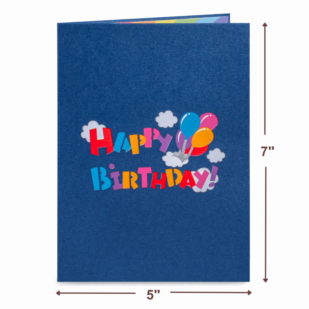 Happy Birthday Train Pop Up Card