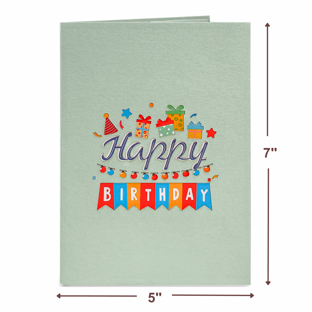 Happy Birthday Ice Cream Truck Pop Up Card