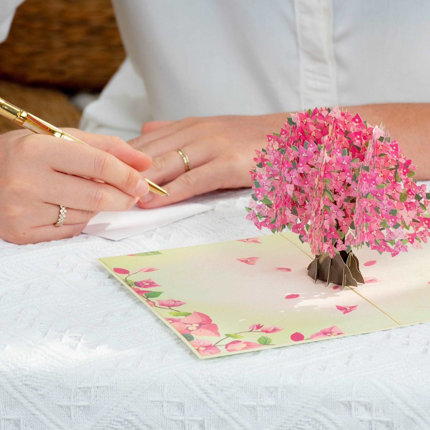 Bougainvillea Tree Pop Up Card