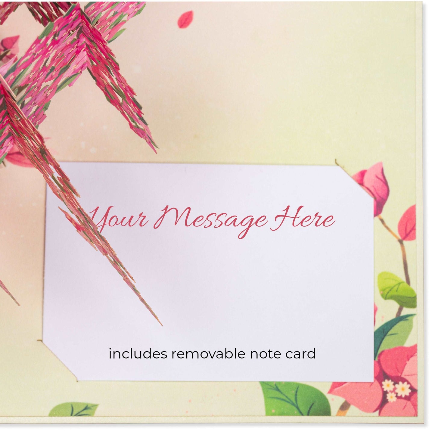 Bougainvillea Tree Pop Up Card