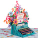 Paper Love Pop Up Cards - Happy Birthday Typewriter Pop Up Card