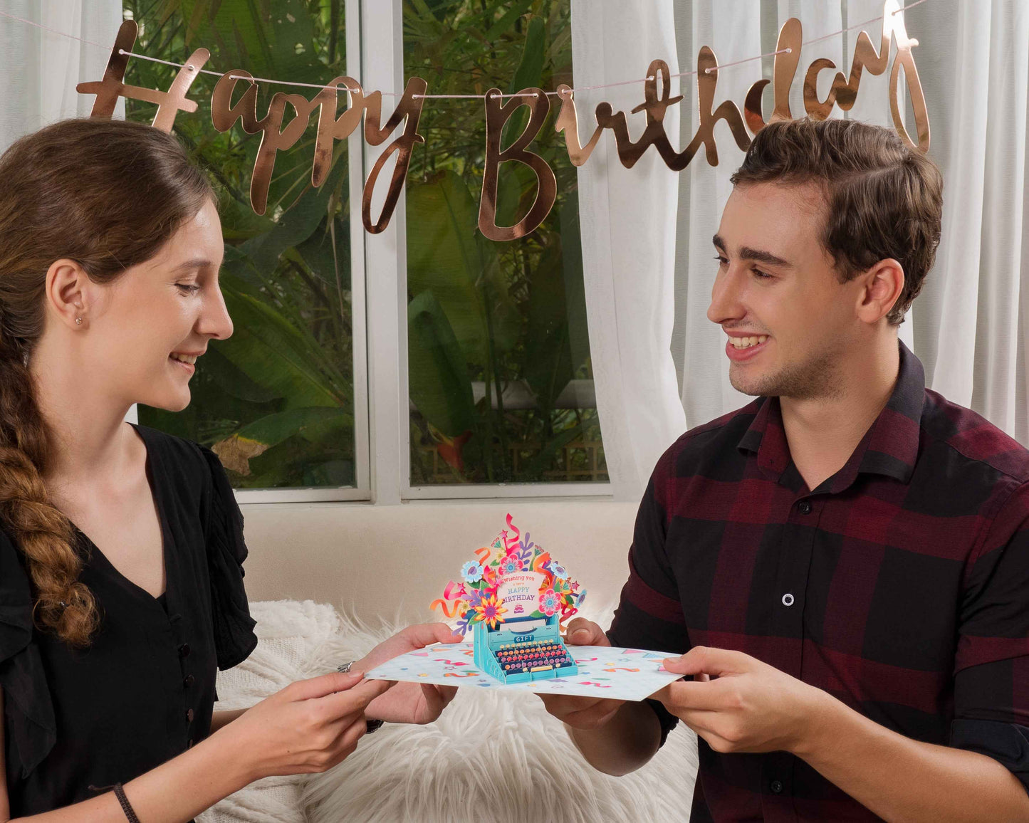 Paper Love Pop Up Cards - Happy Birthday Typewriter Pop Up Card