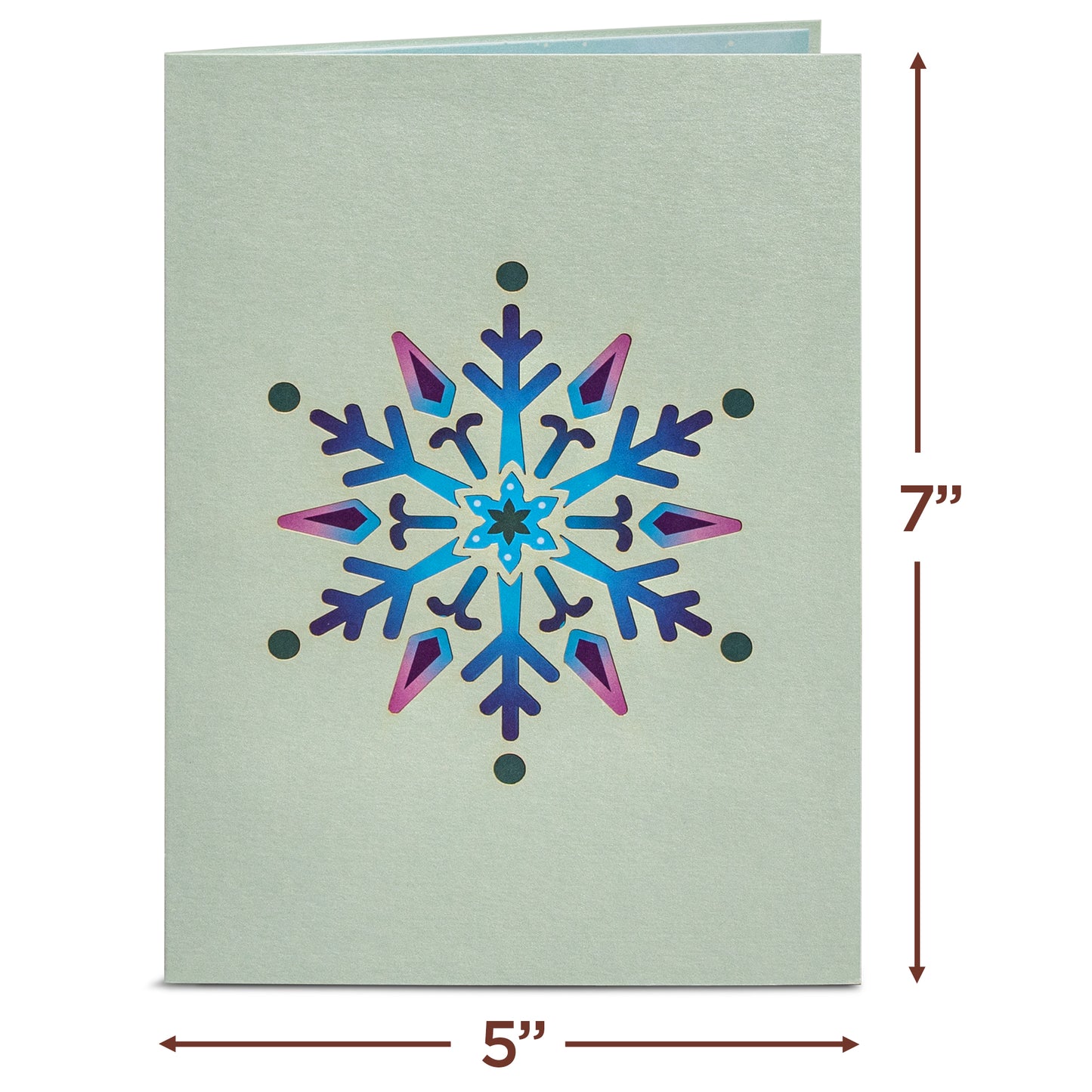 Snowflake Flower Pop Up Card