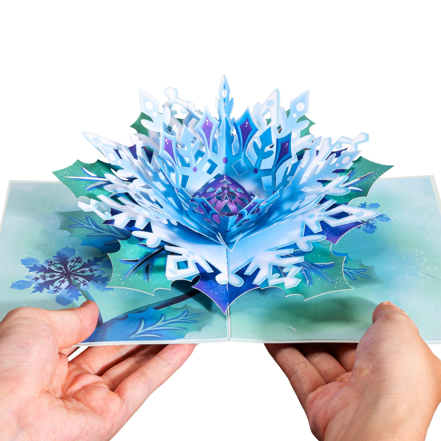 Snowflake Flower Pop Up Card