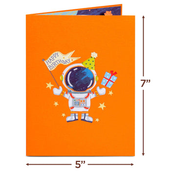 Happy Birthday Astronaut Pop Up Card