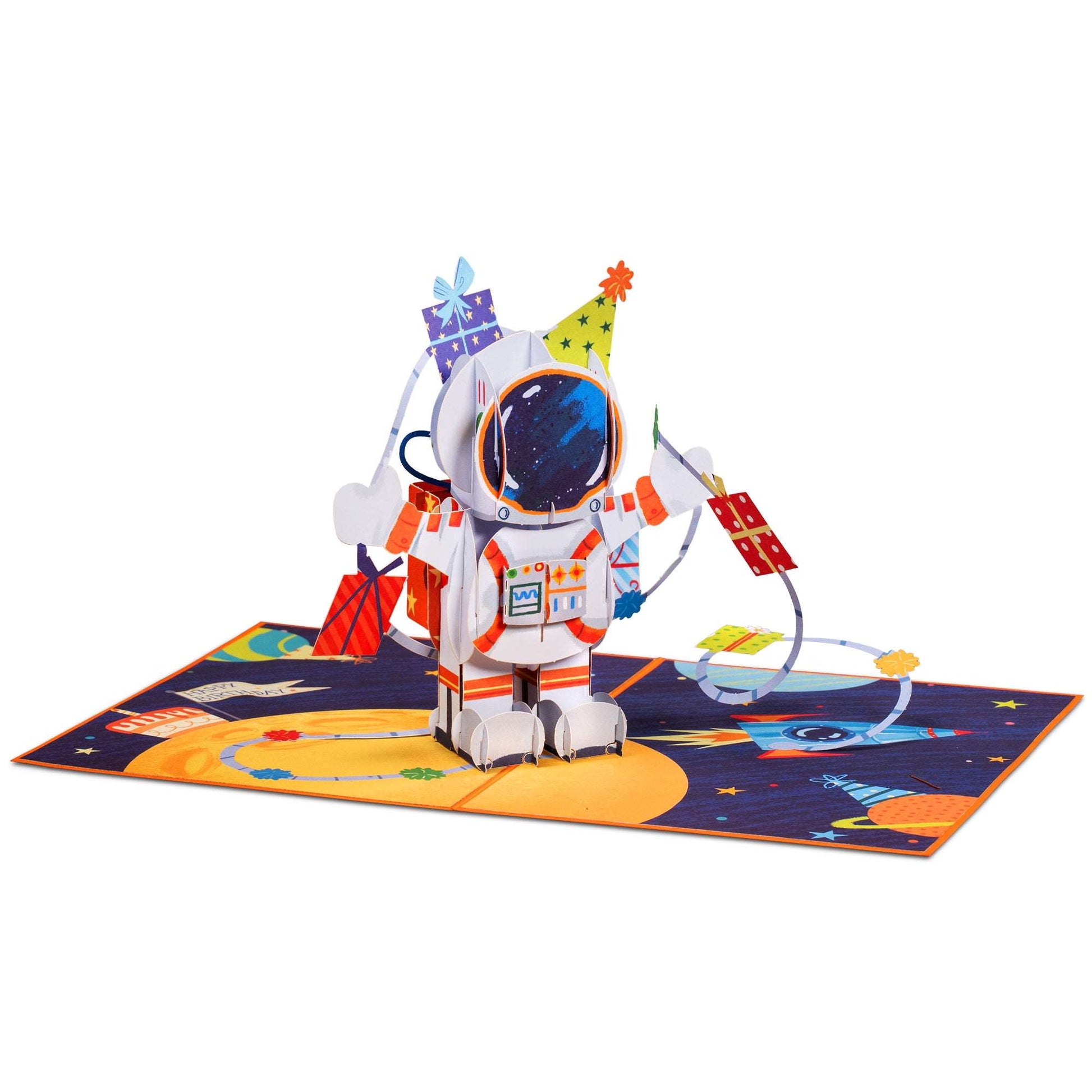 Happy Birthday Astronaut Pop Up Card