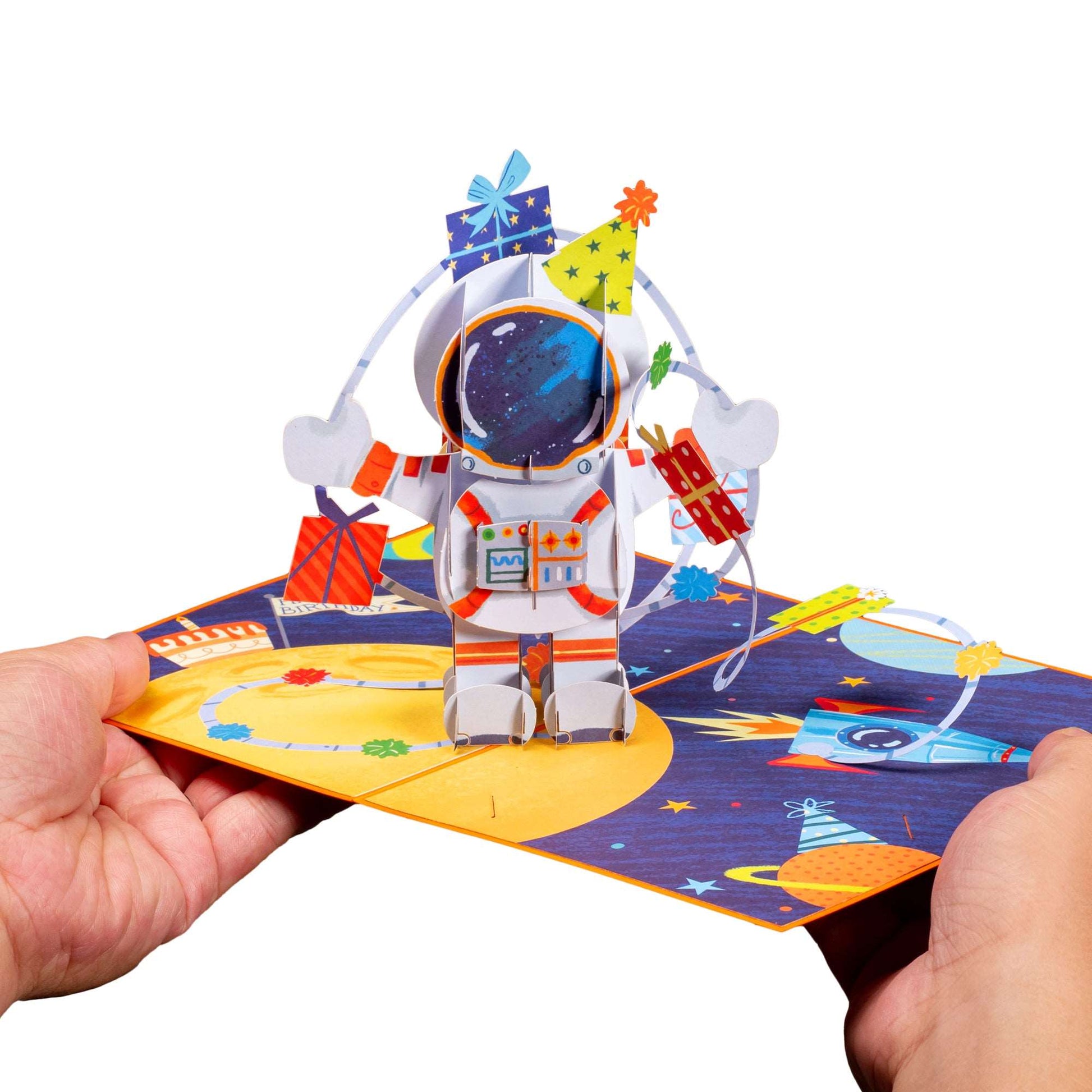 Happy Birthday Astronaut Pop Up Card