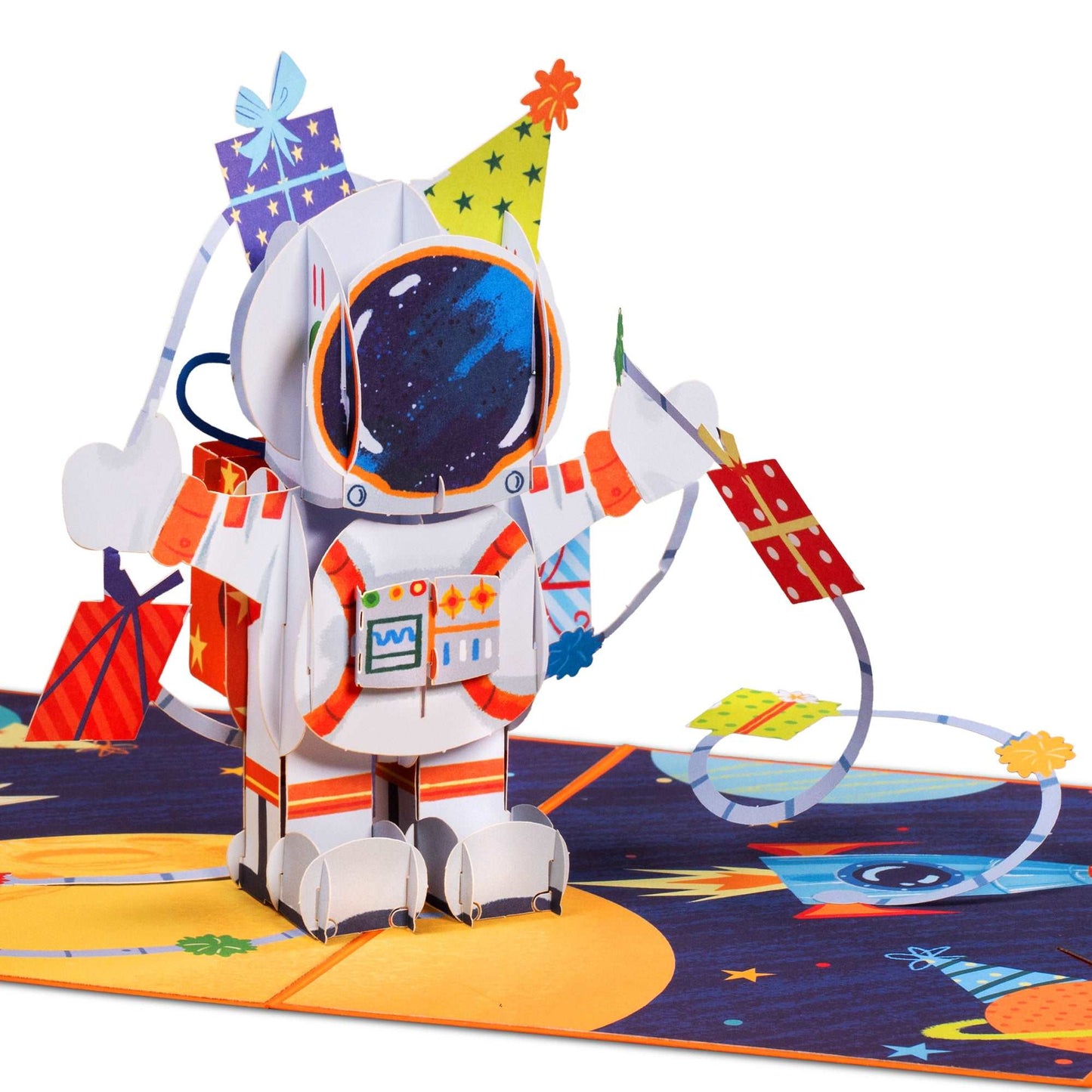 Happy Birthday Astronaut Pop Up Card