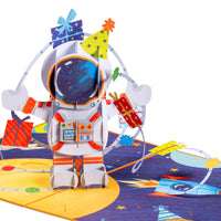 Thumbnail for Happy Birthday Astronaut Pop Up Card