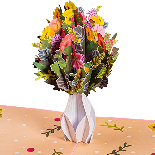 Flower Vase Pop Up Card - Pop of Art