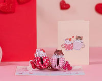 Thumbnail for Love Cat Mugs Pop Up Card- 5