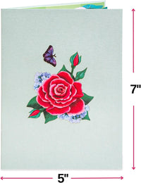 Thumbnail for Red Rose Pop Up Card