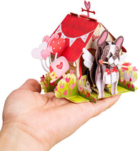 Thumbnail for Pup's Love Cabin Pop Up Card, with Keepsake - 5