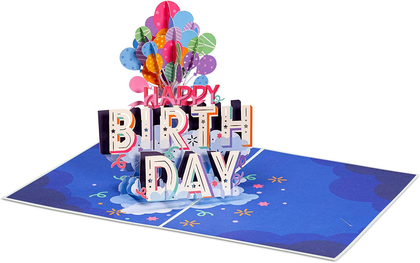 Happy Birthday Balloons Pop Up Card