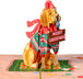 Golden Retriever Pop Up Christmas Card