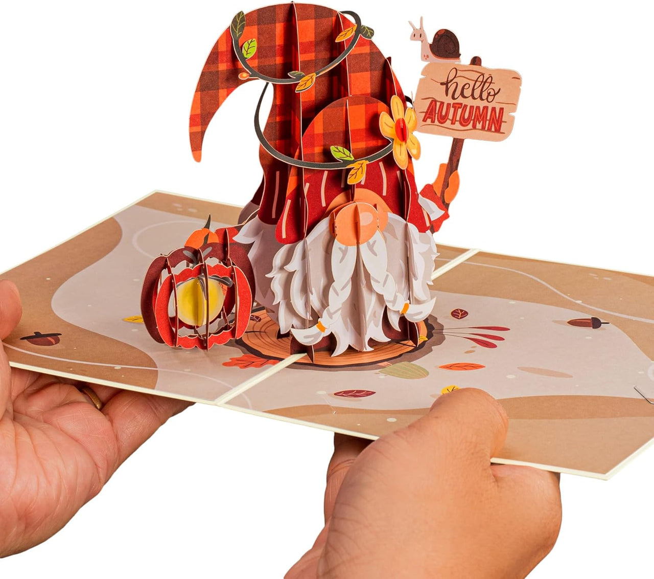 Fall Gnome Pop Up Card