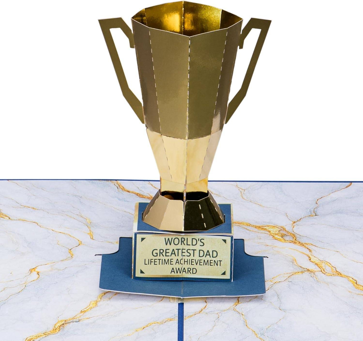 Dad Trophy Pop Up Card for Special Celebrations
