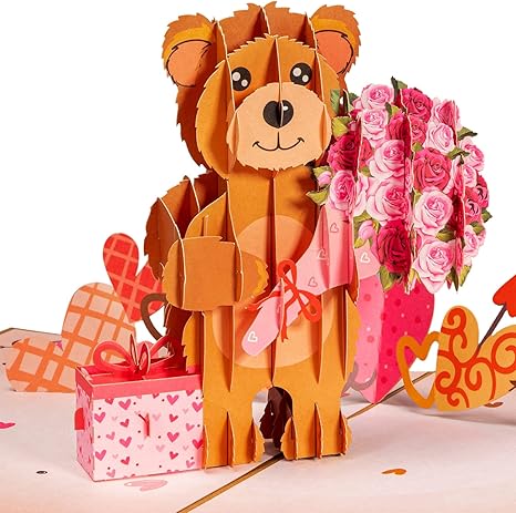 Paper Love Pop Up Cards - Love Bear