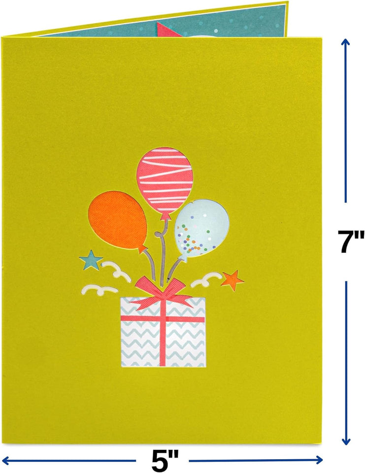 Happy Birthday Box Pop Up Card - 5"x7"