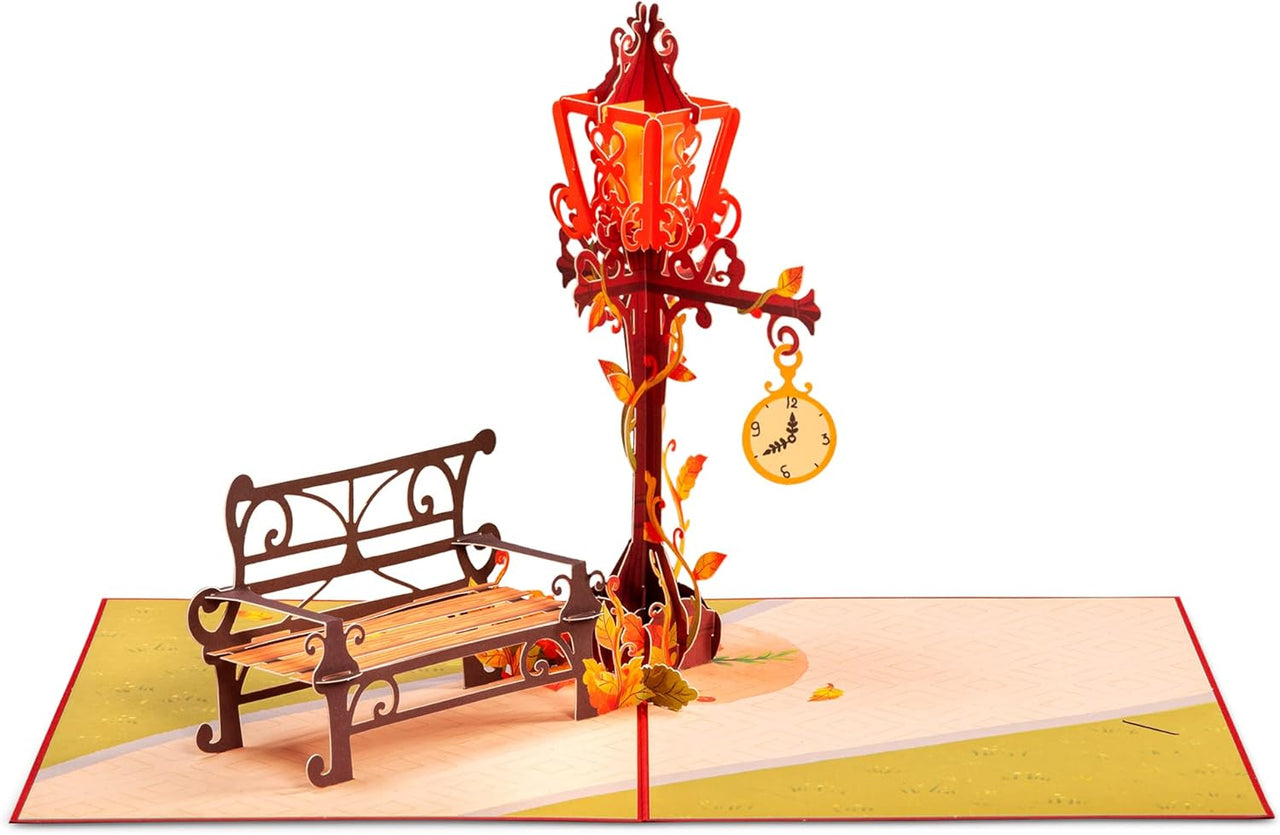 Fall Lamppost Pop Up Card