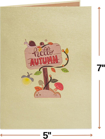 Fall Gnome Pop Up Card