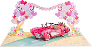 Road to Love Pop Up Card - 5" x 7"