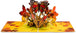 Open Fall Butterflies Pop Up Card showcasing colorful butterflies and autumn leaves.