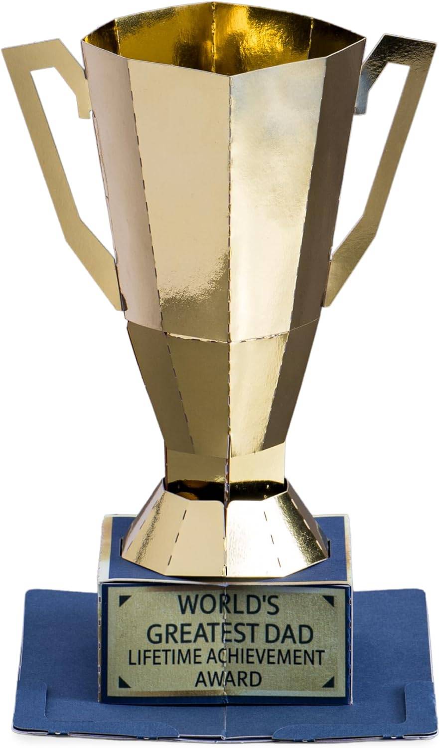 Dad Trophy Pop Up Card for Special Celebrations