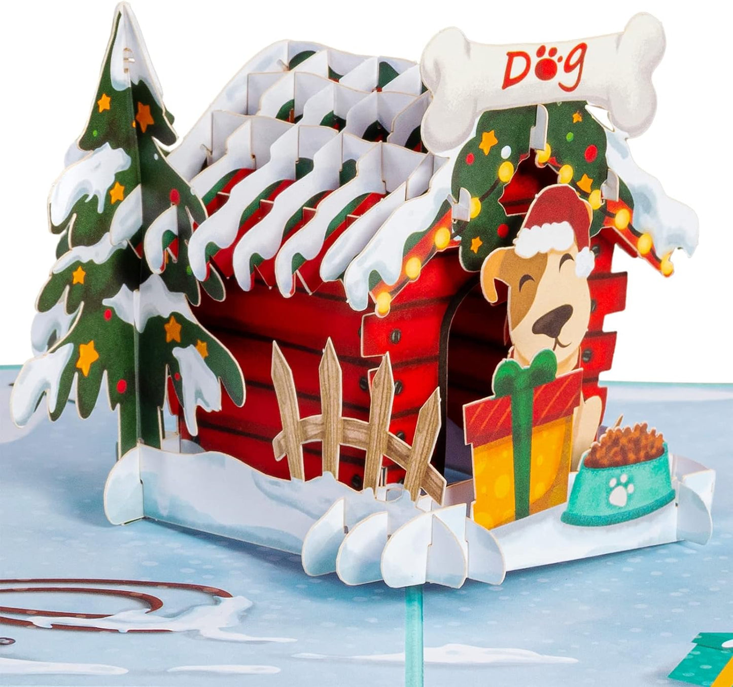 Christmas Dog House Pop Up Card