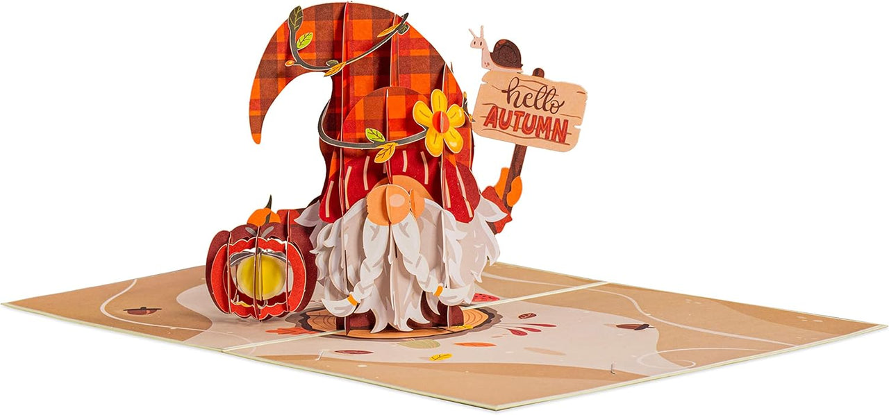 Fall Gnome Pop Up Card