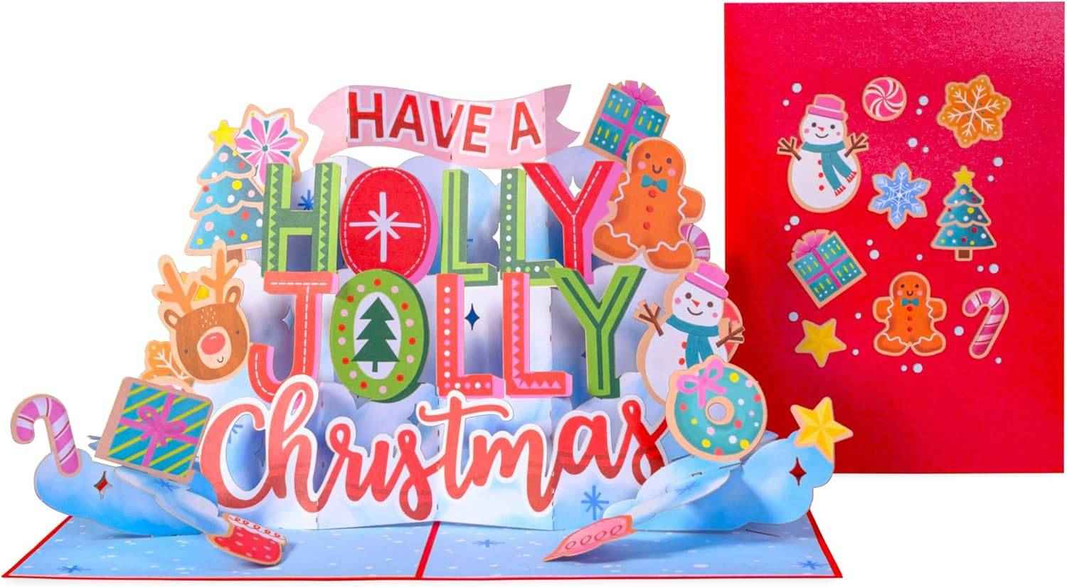 Holly Jolly Pop Up Christmas Card