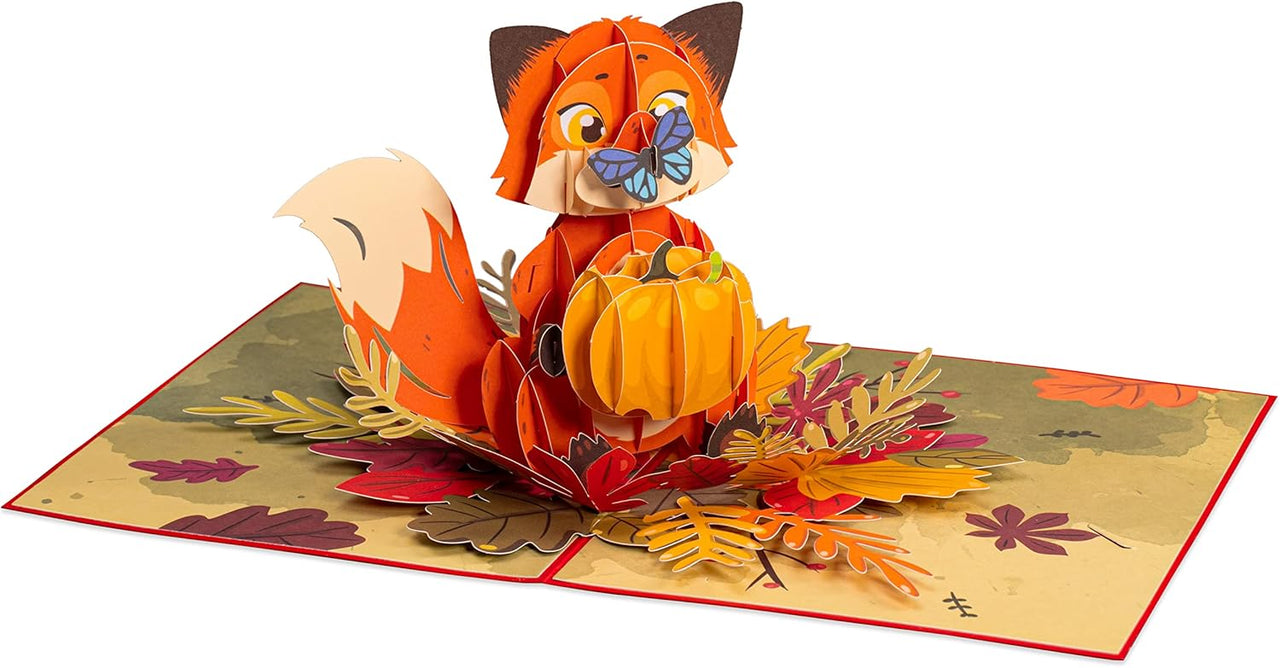 Fall Fox Pop Up Card