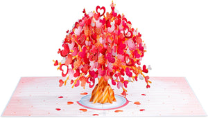 Heart Tree Oversized Pop Up Card with Keepsake