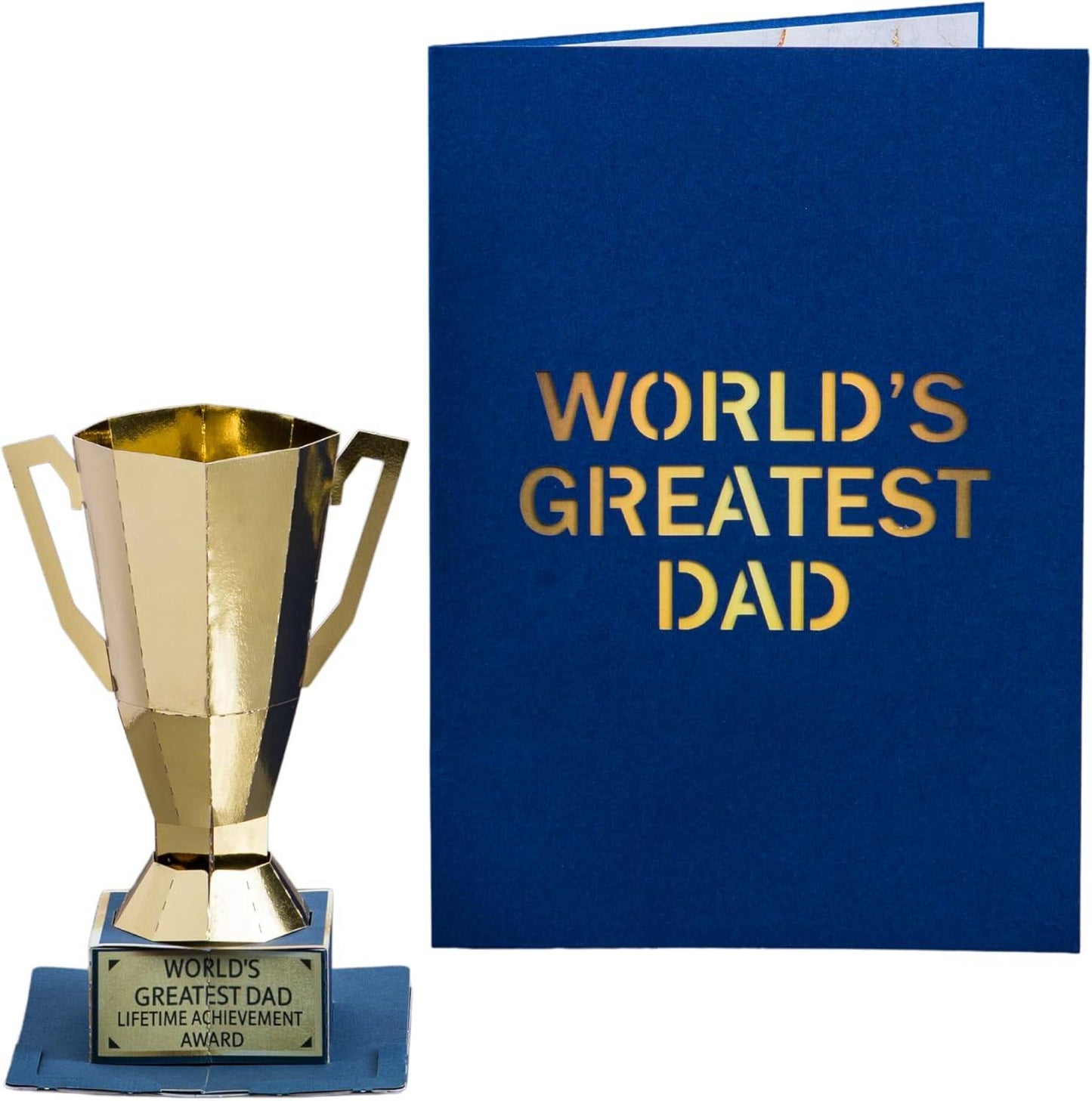 Dad Trophy Pop Up Card for Special Celebrations