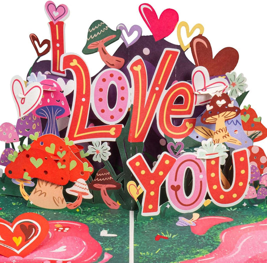 I Love You So Mush Frndly Pop Up Card - 8"x6"