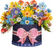 Festive Flower Box Pop Up Card - Frndly 10" Inch Bouquet