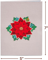 Thumbnail for Poinsettia Flower Pop Up Card