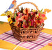 Fall Flower Basket Frndly Pop Up Card
