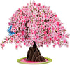 Cherry Blossom Tree Pop Up Card With Detachable Popup Keepsake - Oversized 10" x 7" Cover