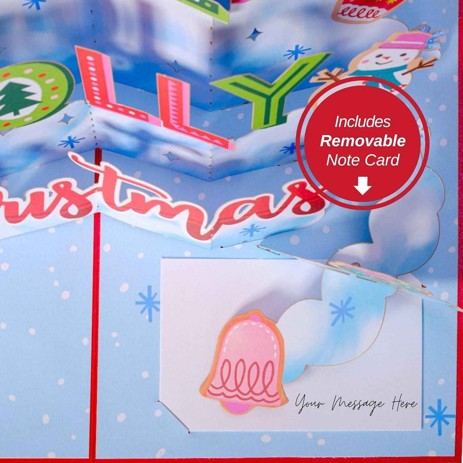 Holly Jolly Pop Up Christmas Card