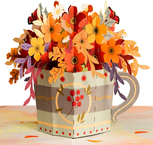 Flower Mug Frndly Pop Up Card