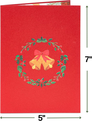 Christmas Flowers Pop Up Card