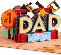 Thumbnail for #1 Dad Toolbox Pop Up Card