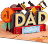#1 Dad Toolbox Pop Up Card