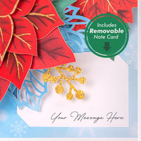 Thumbnail for Poinsettia Flower Pop Up Card