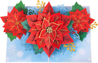 Thumbnail for Poinsettia Flower Pop Up Card